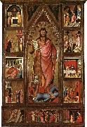 BIONDO, Giovanni del Altarpiece of the Baptist fgf oil painting reproduction